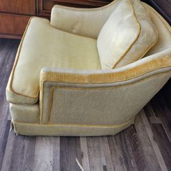 antique upholstered chair.