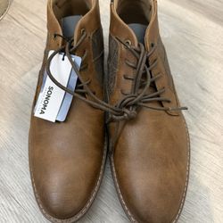 SONOMA NATHAN MEN'S CHUKKA BOOTS SHOE MENS SIZE 10.5 M-COGNAC BROWN- NWT