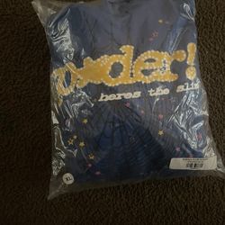 Spider Hoodie Blue