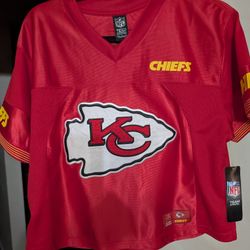 Womans Kansas City Chiefs Crop Top Size Larg