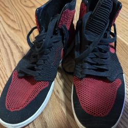 Red And Black Fly Knitt Air Jordan