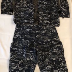 Parka  Working Us Navy 100% Nylon Jacket And Pants  Medium Size