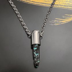 DeMarcus Alexan Stone Pendant Chain Necklace