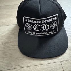 Chrome Hearts Black Trucker Hat