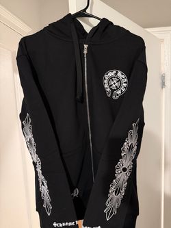 Chrome Hearts Black Zip-Up Hoodie