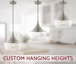 Kira Home Ava 12" Modern Industrial Schoolhouse Pendant Light Adjustable Height