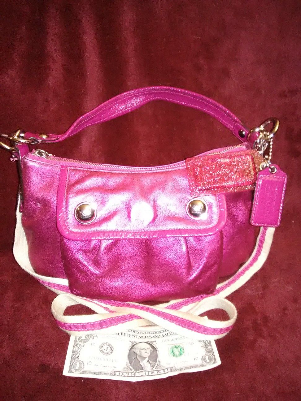 Coach small leather handbag-No.G0973-13850