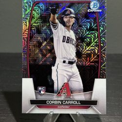 Corbin Carroll Card Lot w/Rookie Mojo Refractor