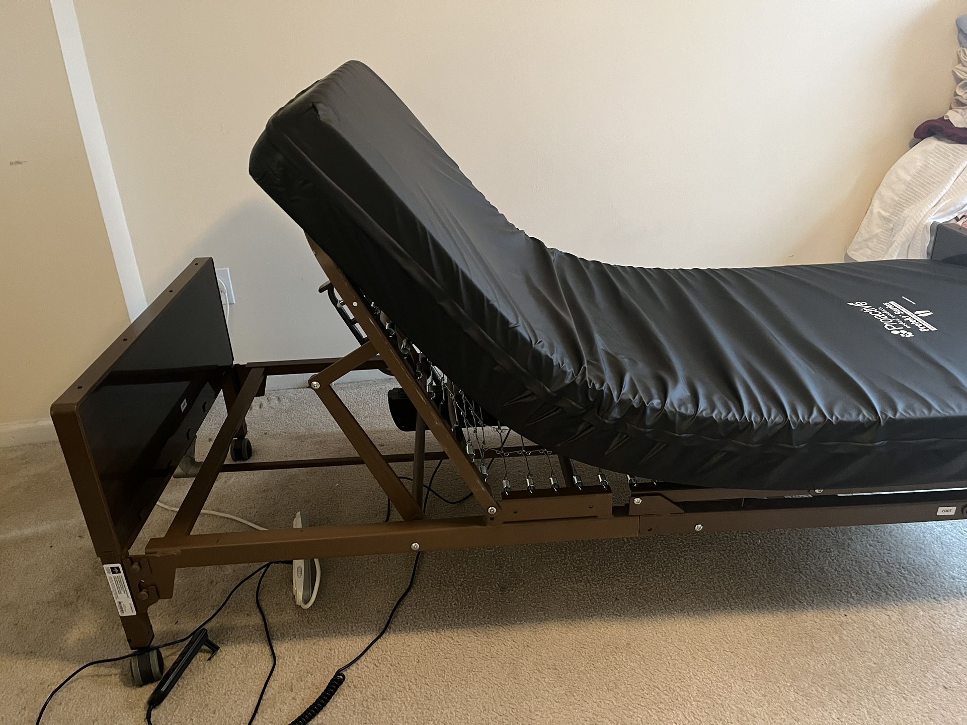 Twin Size Medical Electrical Bed W/mattress