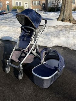 Uppababy Vista Stroller Set with Bassinet Navy