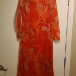 ORANGE LONG DRESS