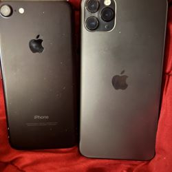 iphone 11 pro max and 7