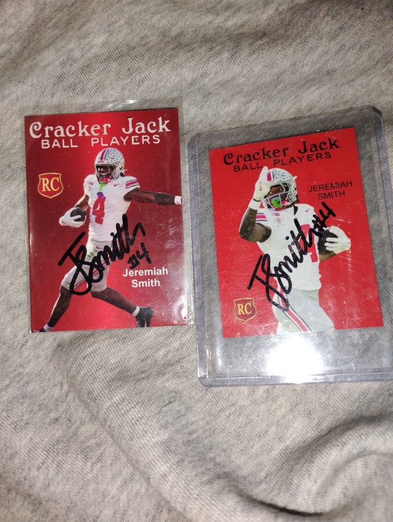 Jeremiah Smith Signed Autograph Card Lot Ohio State Buckeyes Auto Cracker Jack 