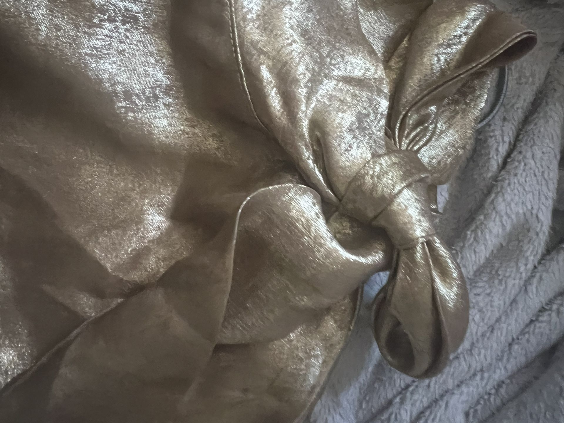 Gold Metallic Dress Shirt