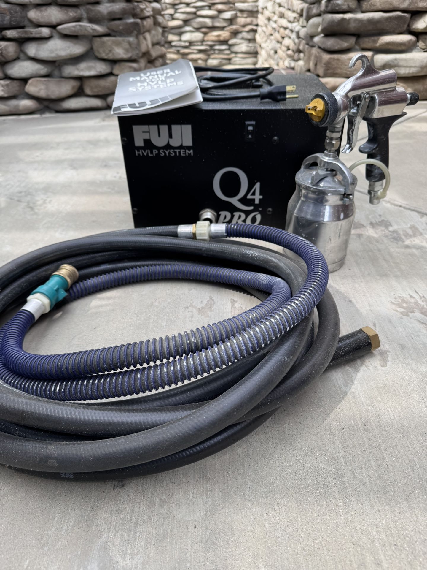 FUJI Q4 Pro HVLP System Industrial Paint Gun Sprayer W/ Accessories