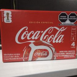 Collectible Coke Box with Soccer Ball