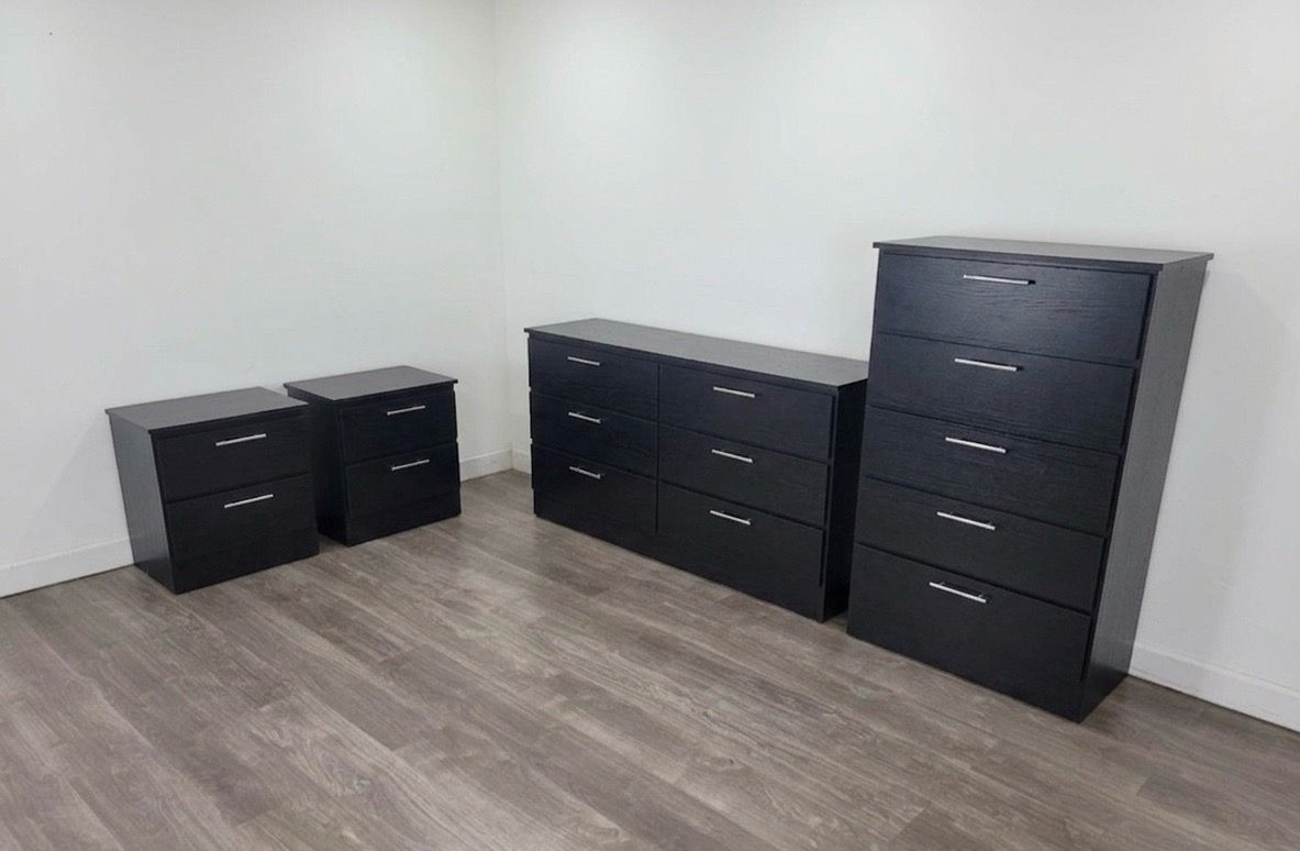 Dresser, chest and 2 nightstands - Cómoda, Gavetero y 2 mesitas de noche