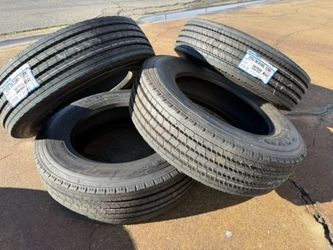 FREE DELIVERY (4) BRAND NEW Toyo M143 Tires 225/70R19.5 100% WITH STICKERS Fits F450 F550 Ram 5500