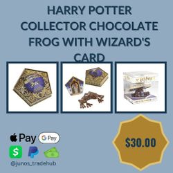 Harry Potter Collector Chocolate Frog with Wizard's Card