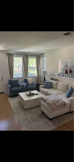 Living Spaces Evans Foam Couch
