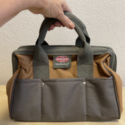 Bucket Boss Pro GateMouth Jr 22 Pockets Wide Tool Bag - 13" x 9" x 8"  Clean