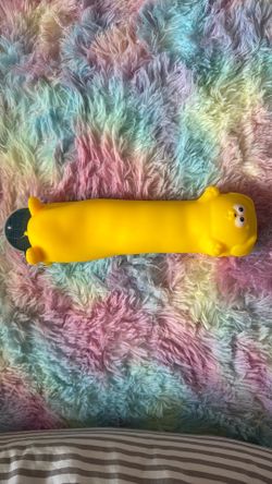 Super squishy yellow dog