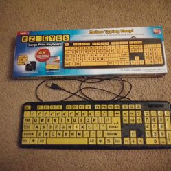 EZ Eyes Large Print Keyboard 