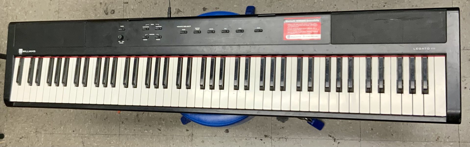 Williams Legato iii 88 Key Digital Piano Keyboard Electric Synthesizer Musical Instrument MIDI Beginner Entry Level Music Studio Sound Record Hobby 