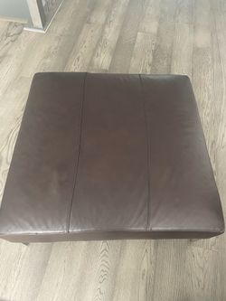 Leather Ottoman