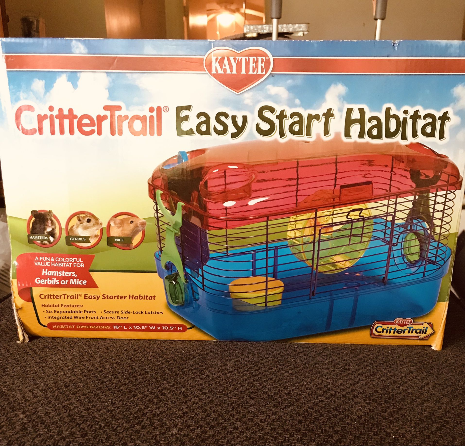 NEW Kaytee Mouse, Hamster or Gerbil ‘Critter Trail’ Easy Start Habitat