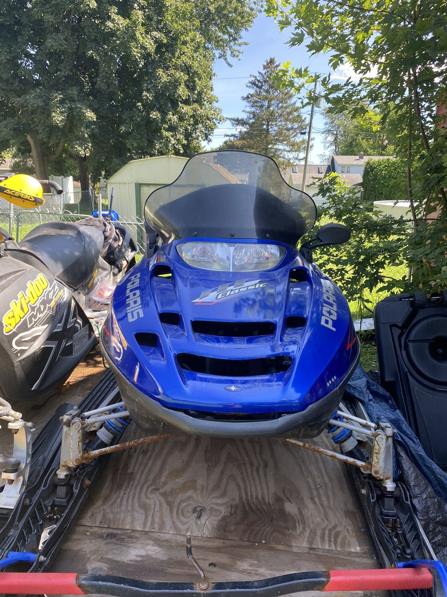 Snowmobiles With Trailer