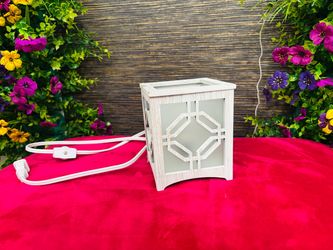 White Wood Electric Wax Warmer