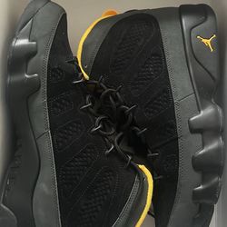 Jordan 9 Dark Charcoal University Gold 