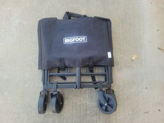 Shipping Available Brand-New BIGFOOT Collapsible Foldable Utility Wagon Cart Dark Gray No Lower Offers Accepted