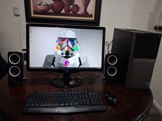 Dell desktop computer windows 10. Good working condition.  Intel core i5.   wifi .  1. 50 Tb hard drive.  dvd reader.  6 gb ram.   monitor ViewSonic  