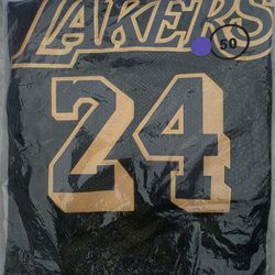 Kobe Bryant Black Mamba Lakers Jersey 24 Medium 50