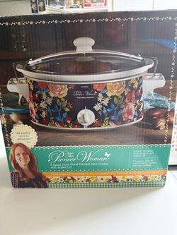 Pioneer Woman 6 Quart Portable Slow Cooker Fiona Floral