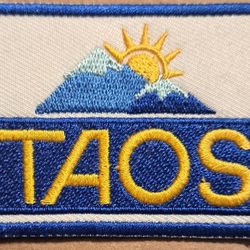 Village of Taos Ski Valley New Mexico embroidered Iron on patch