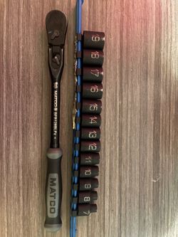 3/8 Matco Rachel with socket set