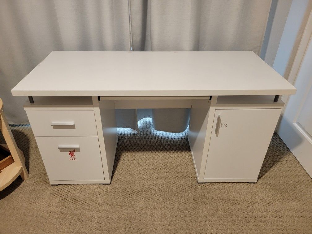 White Computer Desk 