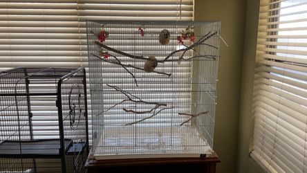 Double Decker Flight Cage for Finches or small birds