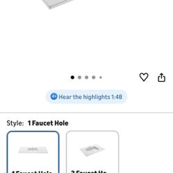 Swiss Madison Well Made Forever SM-VT328 Voltaire Vanity Top Sink, Glossy White