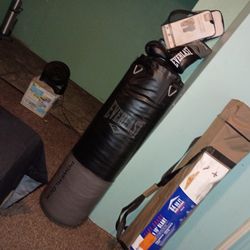 BRAND NEW- EVERLAST PUNCHING BAG-NEVER USED+NEW GLOVES !WAS $175!