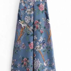 High-Waisted Resort-Style Wide-Leg Pants