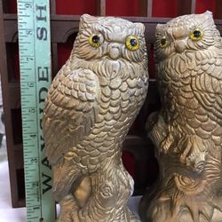 VINTAGE OWL BOOKENDS