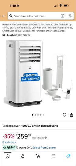 Portable Air Conditioner 8000BTU