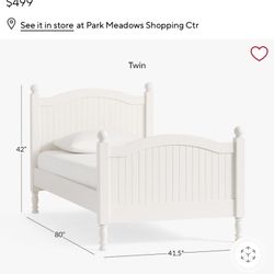 Pottery Barn Twin Bed