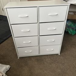 White Fabric Dresser