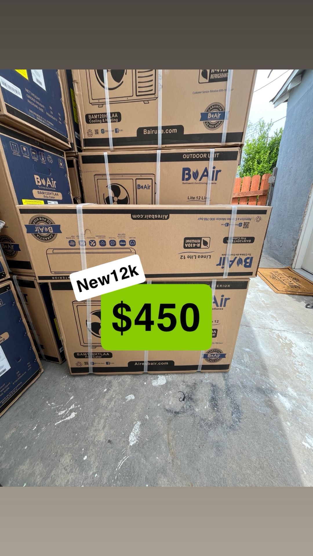New Mini Split A/C 12000Btu 115v