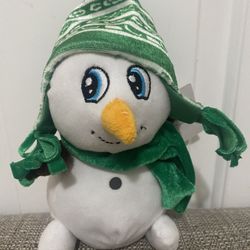 Specialty toys direct one of a kind snowman with green velvet hat plush